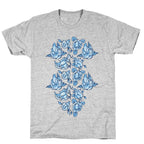 Floral Penis Collage T-Shirt