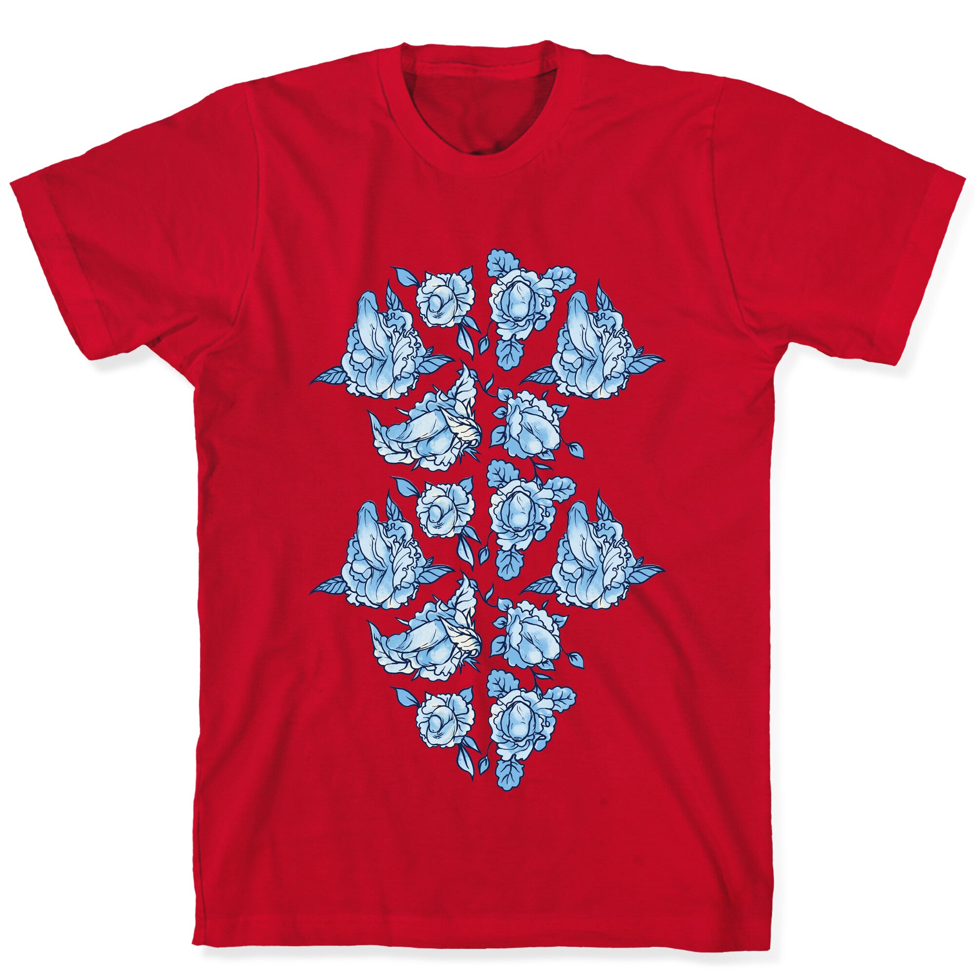 Floral Penis Collage T-Shirt