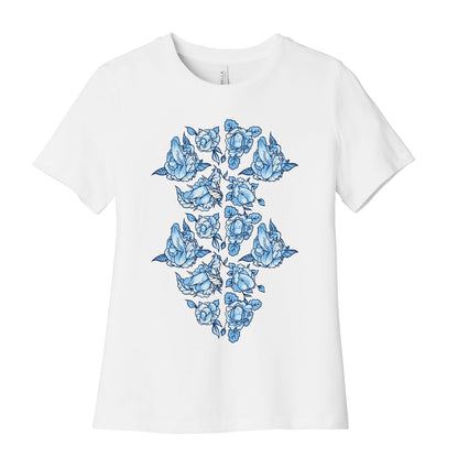 Floral Penis Collage Women's Cotton Tee