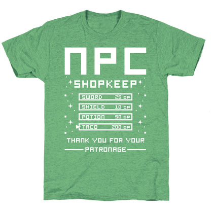 NPC ShopKeep Unisex Triblend Tee