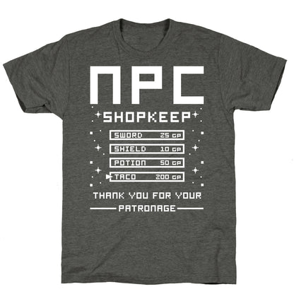 NPC ShopKeep Unisex Triblend Tee