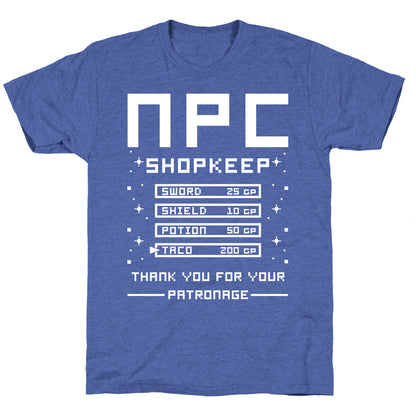 NPC ShopKeep Unisex Triblend Tee