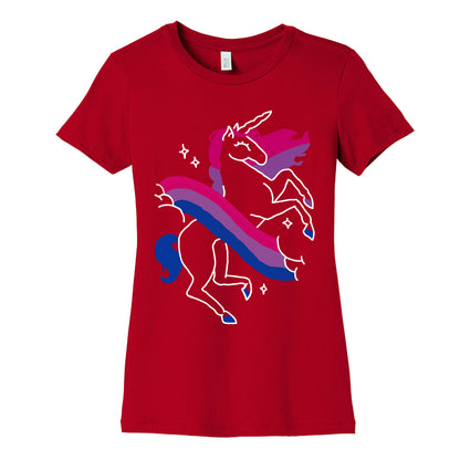 Unicorn Bi Pride  Women's Cotton Tee