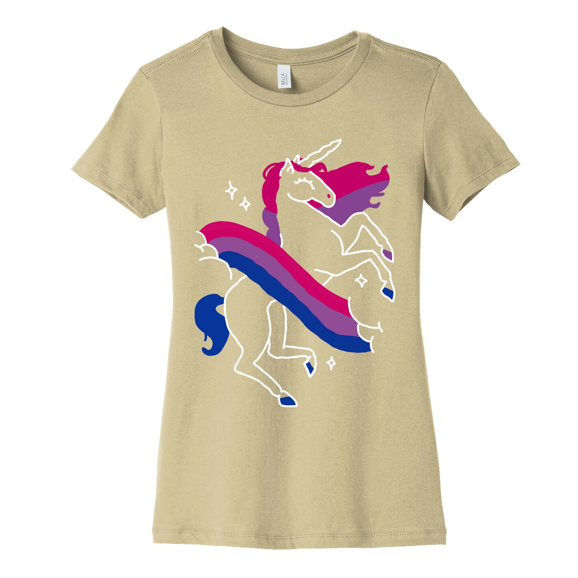 Unicorn Bi Pride  Women's Cotton Tee