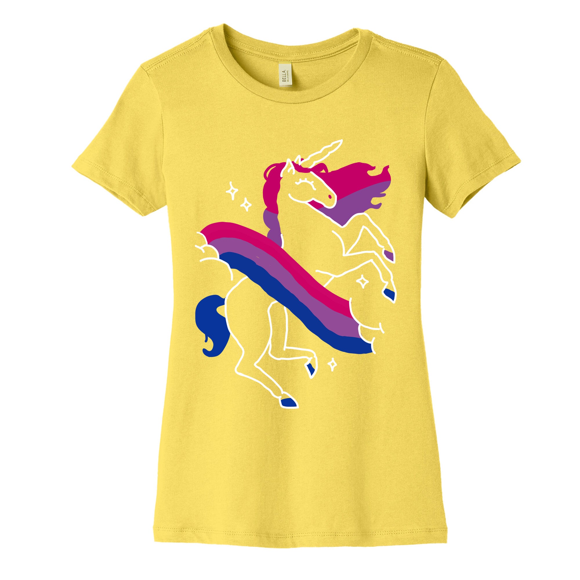 Unicorn Bi Pride  Women's Cotton Tee