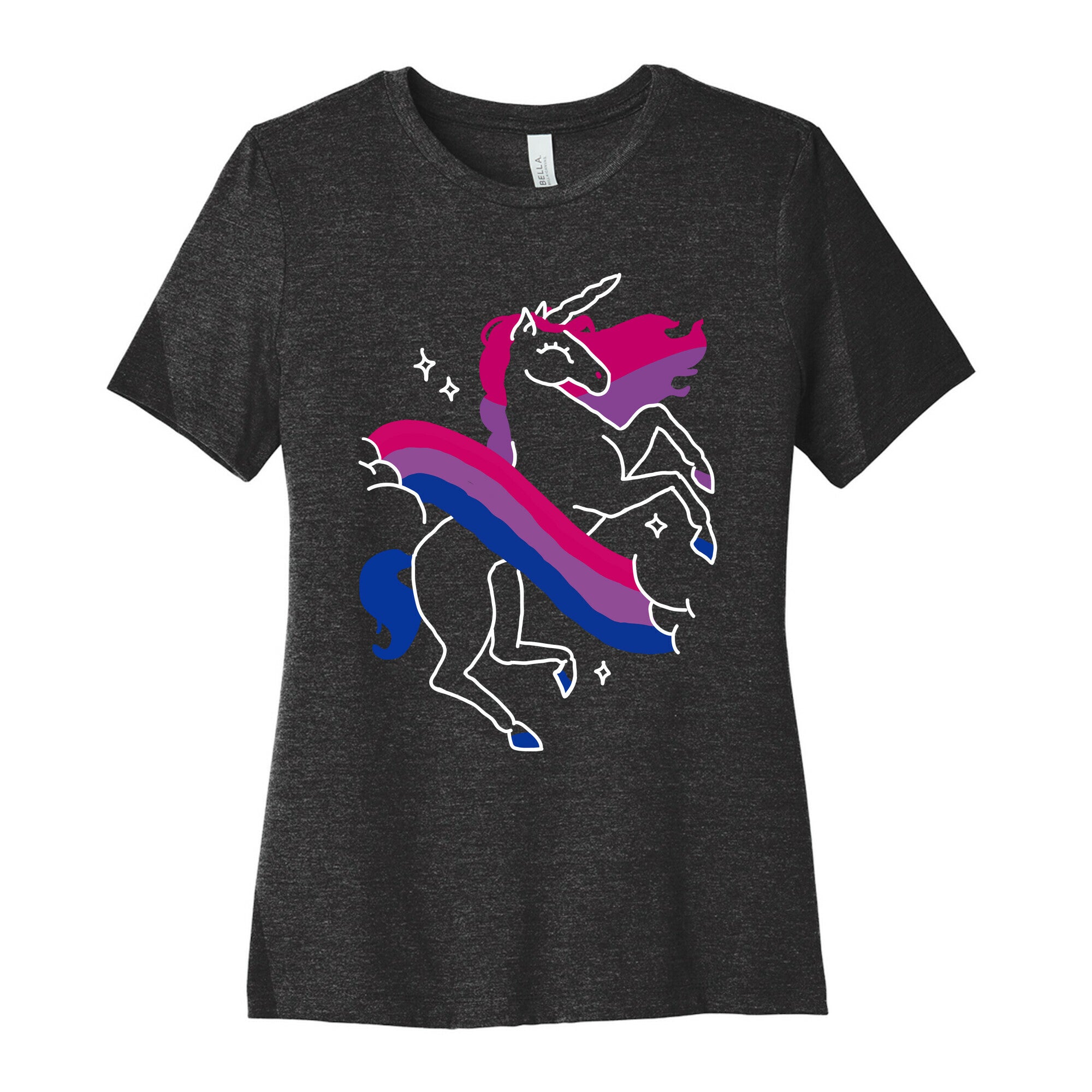 Unicorn Bi Pride  Women's Cotton Tee