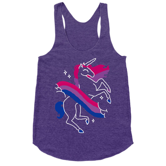 Unicorn Bi Pride  Racerback Tank