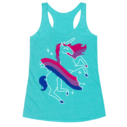 Unicorn Bi Pride  Racerback Tank