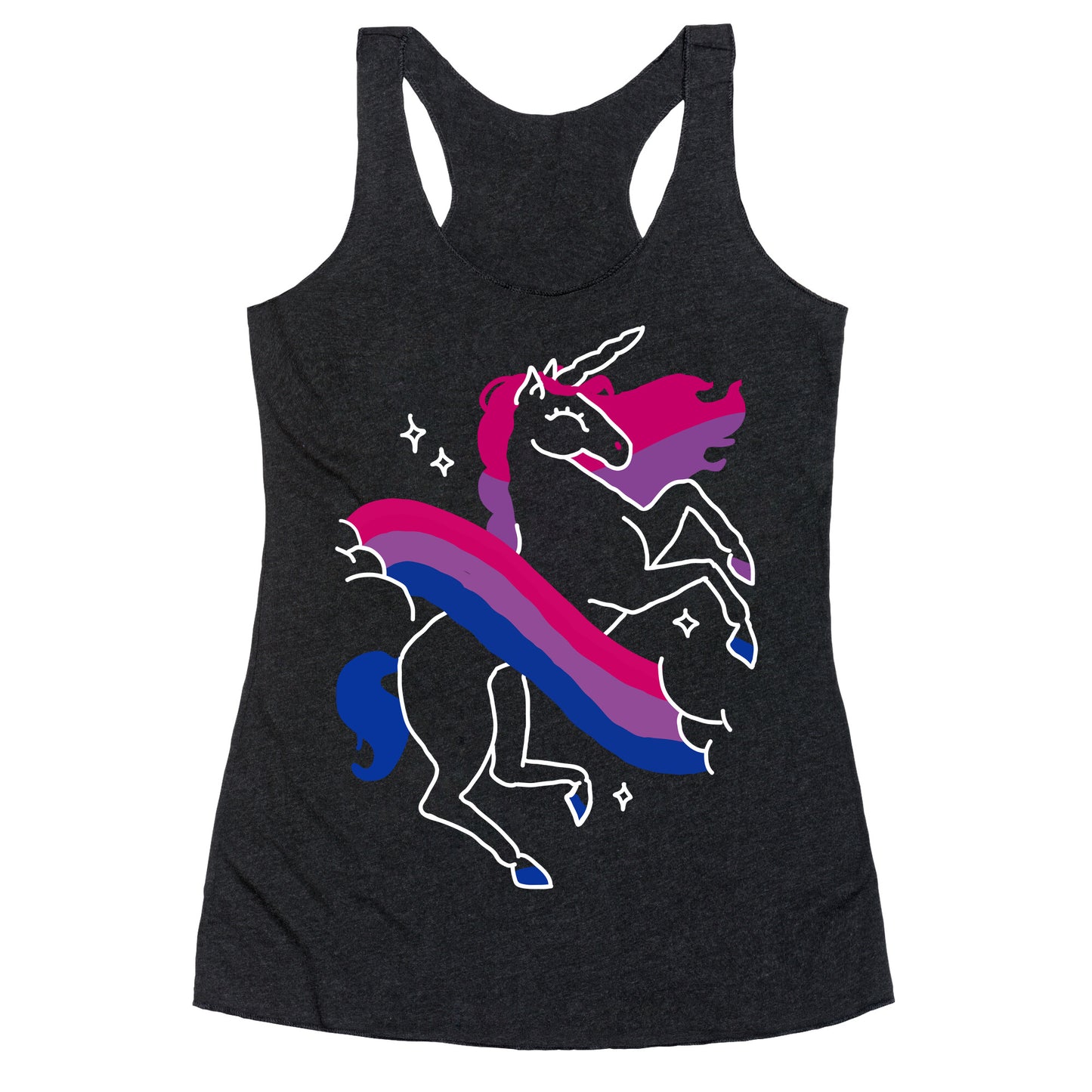 Unicorn Bi Pride  Racerback Tank