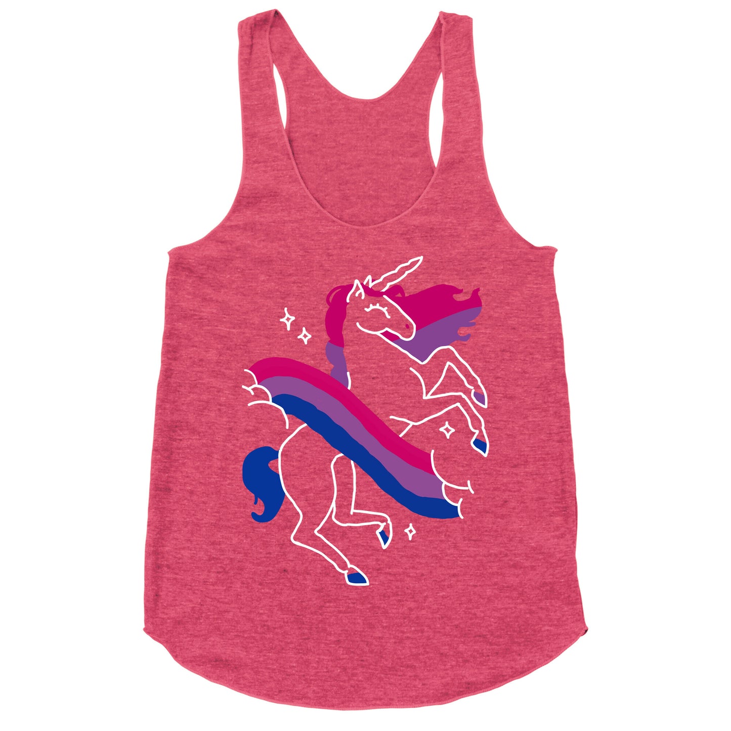 Unicorn Bi Pride  Racerback Tank