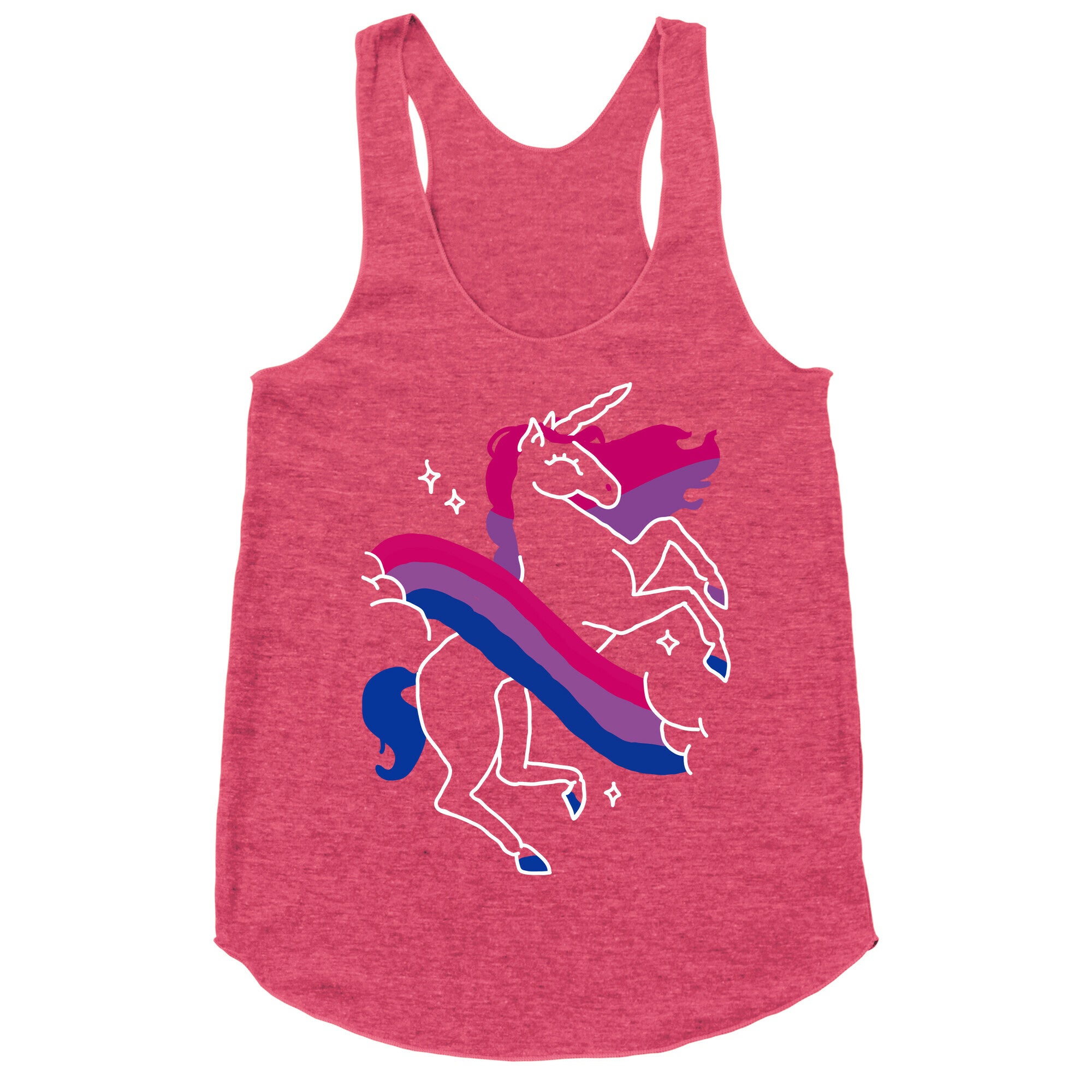 Unicorn Bi Pride  Racerback Tank