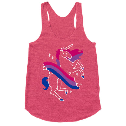 Unicorn Bi Pride  Racerback Tank