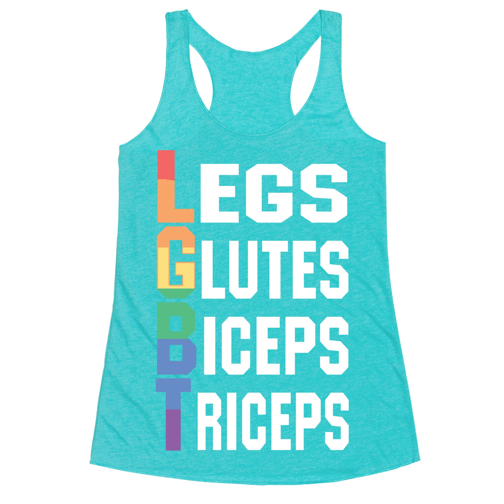 LGBT fitness Racerback Tank