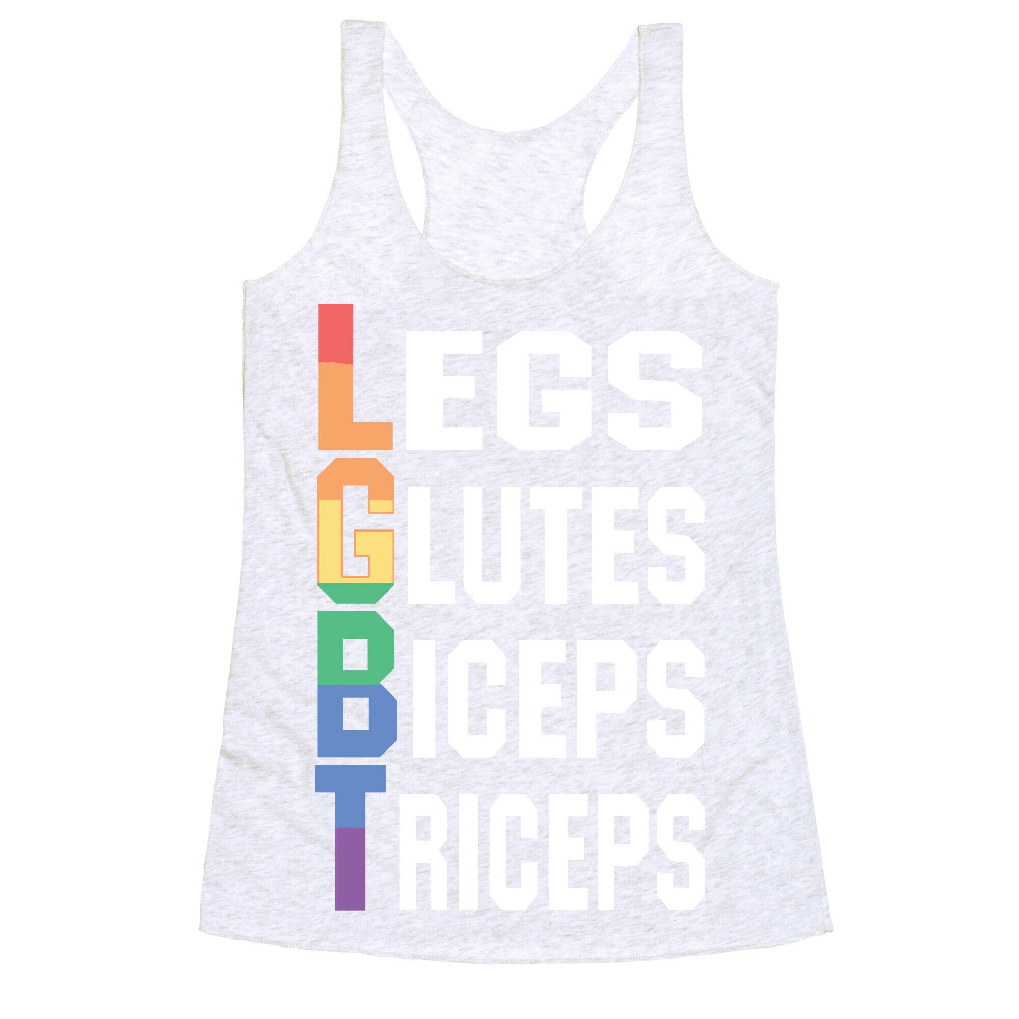 LGBT fitness Racerback Tank