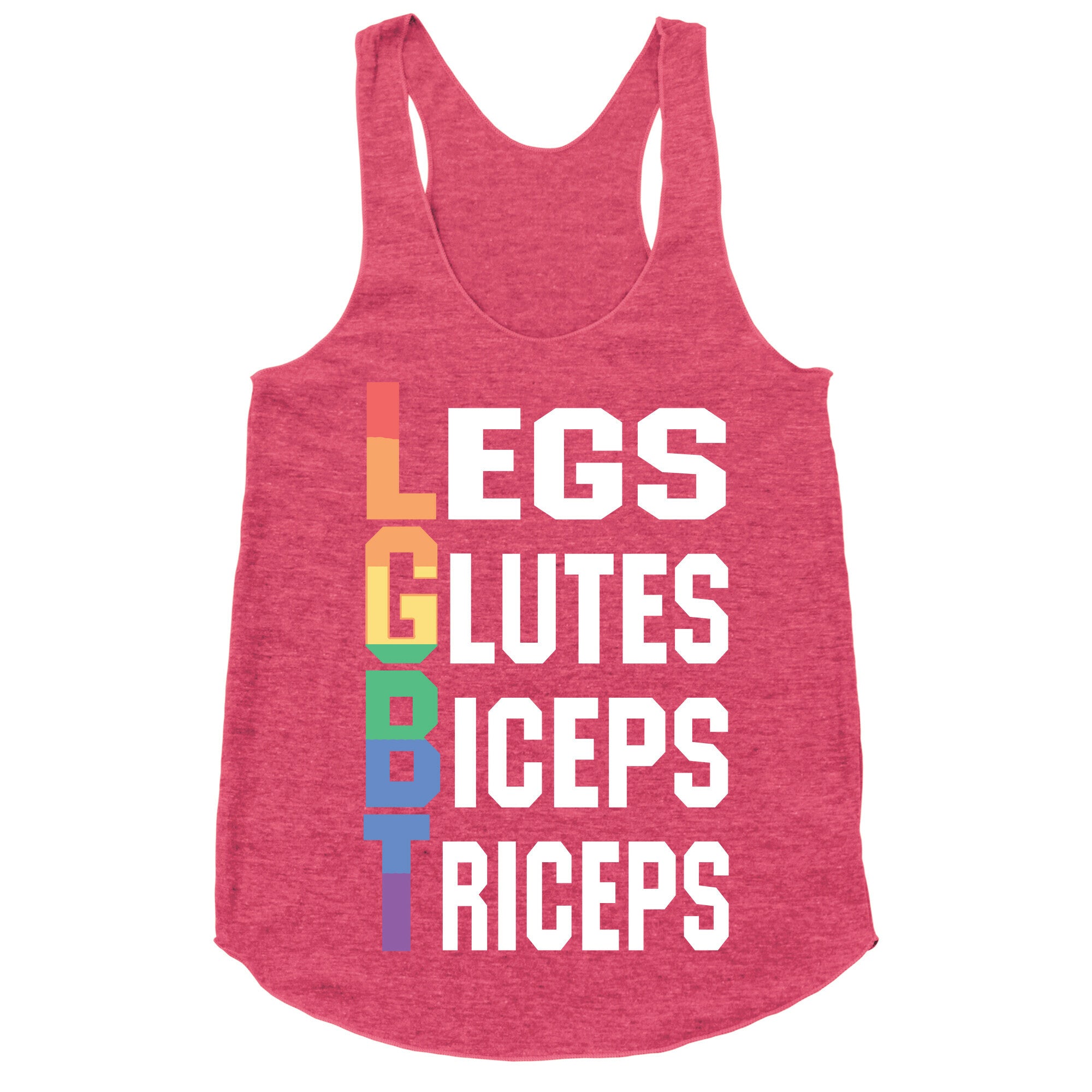 LGBT fitness Racerback Tank