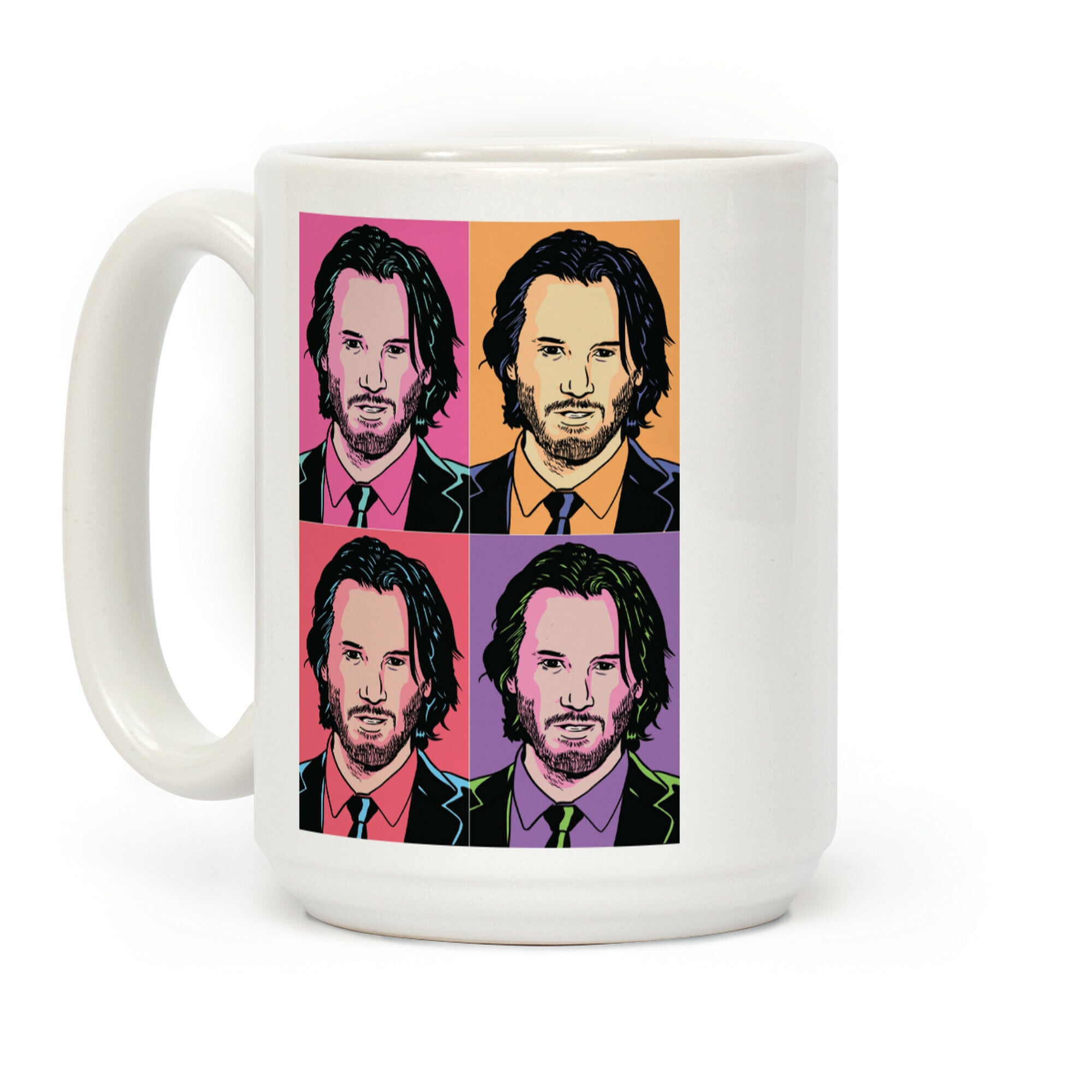 Keanu Pop Art Portrait Coffee Mug
