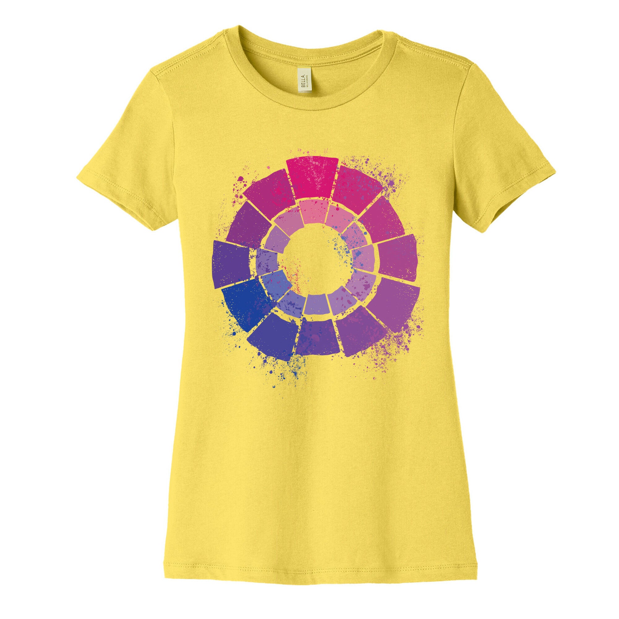 Bi Pride Color Wheel Women's Cotton Tee