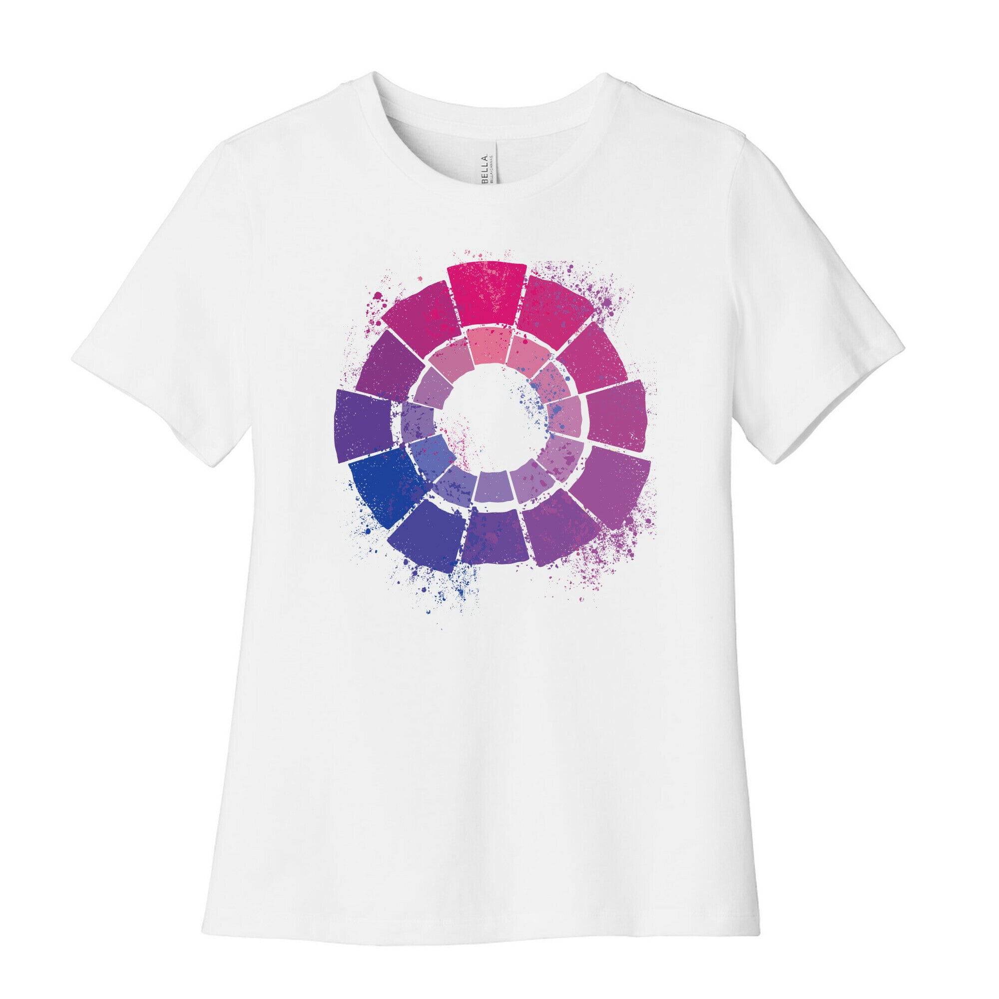 Bi Pride Color Wheel Women's Cotton Tee