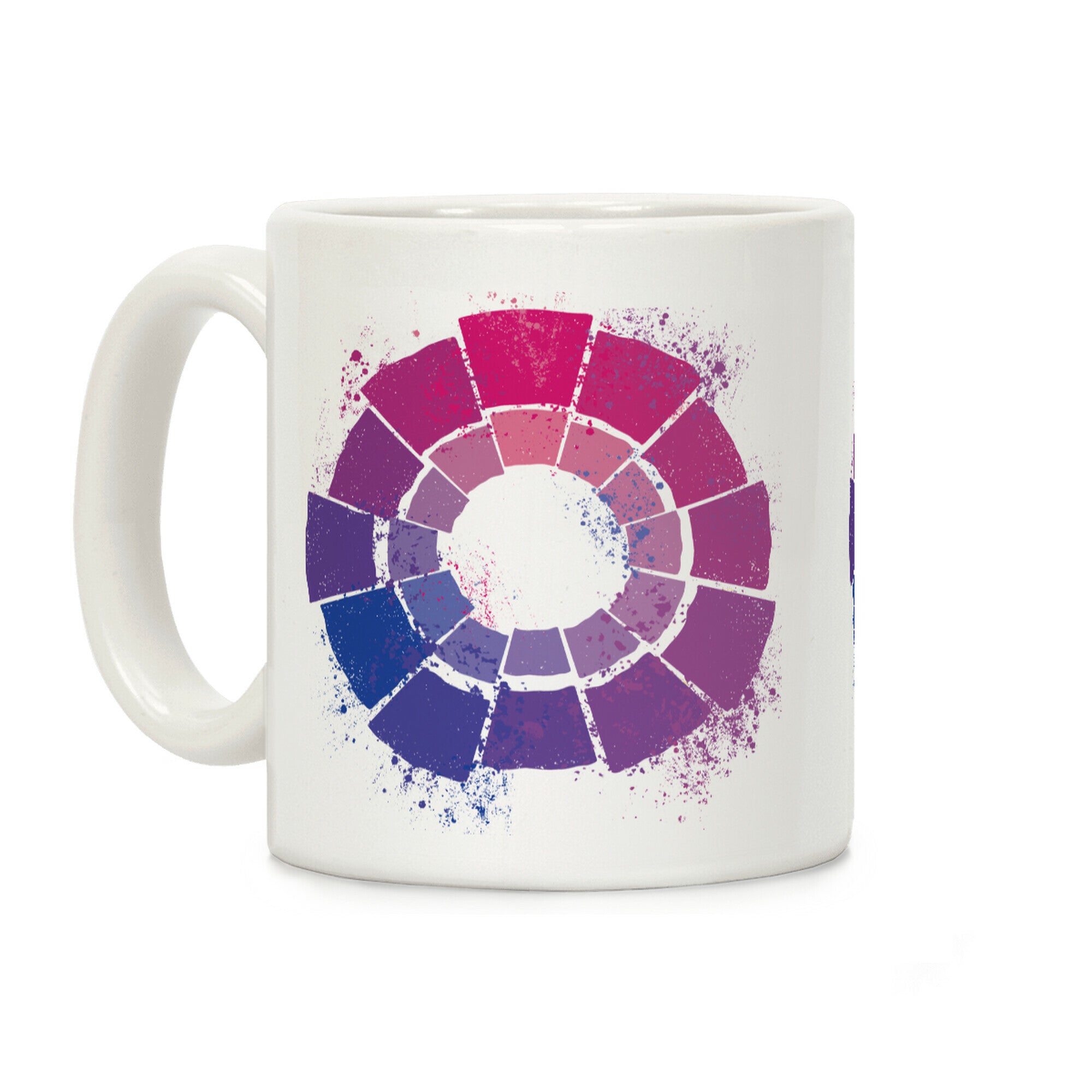 Bi Pride Color Wheel Coffee Mug