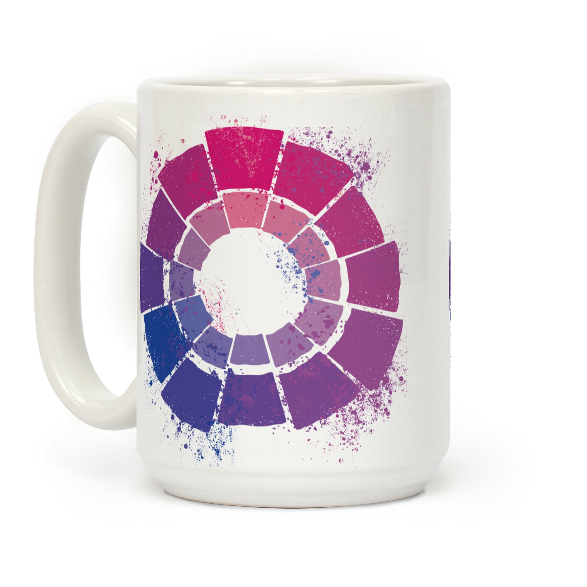 Bi Pride Color Wheel Coffee Mug