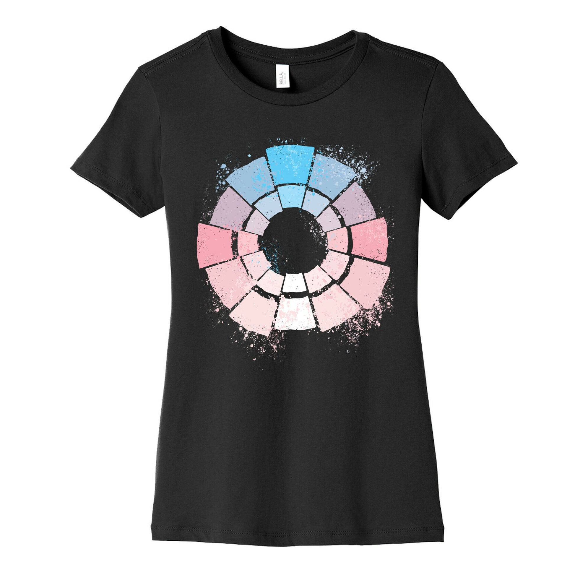 Trans Pride Color Wheel Women's Cotton Tee