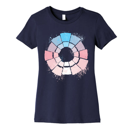 Trans Pride Color Wheel Women's Cotton Tee