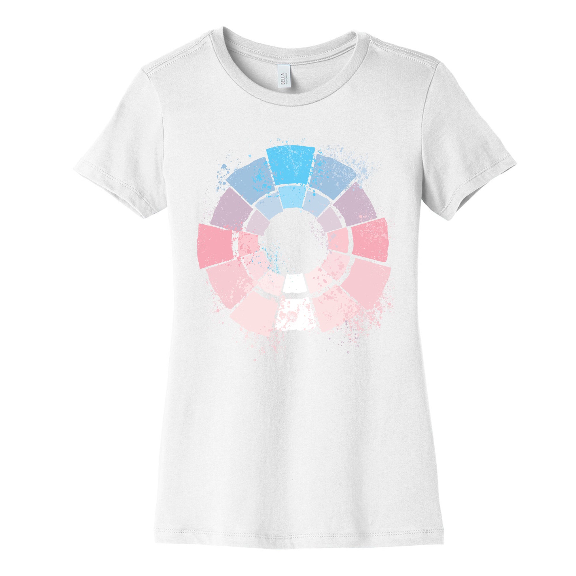 Trans Pride Color Wheel Women's Cotton Tee