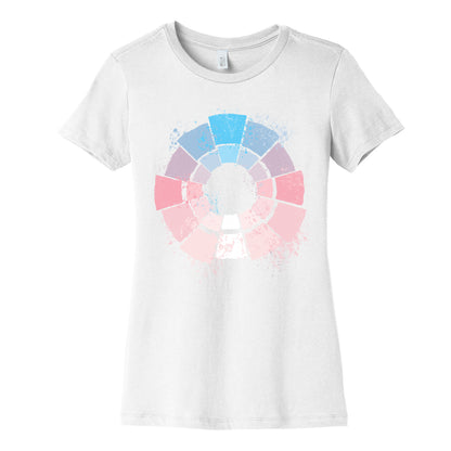 Trans Pride Color Wheel Women's Cotton Tee