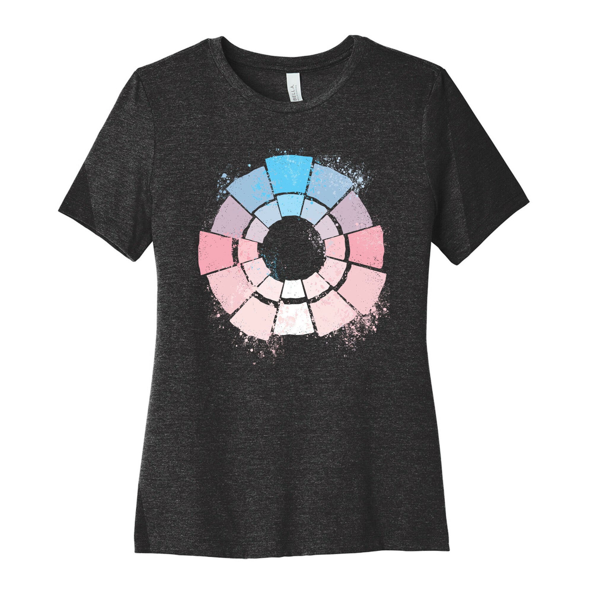 Trans Pride Color Wheel Women's Cotton Tee