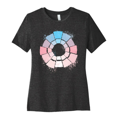 Trans Pride Color Wheel Women's Cotton Tee