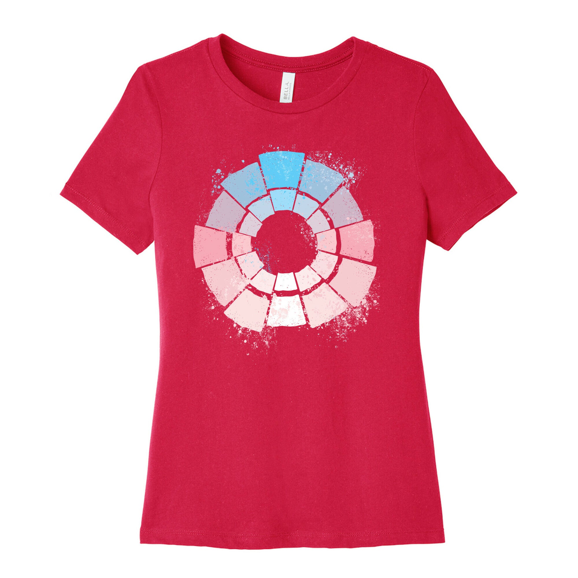 Trans Pride Color Wheel Women's Cotton Tee