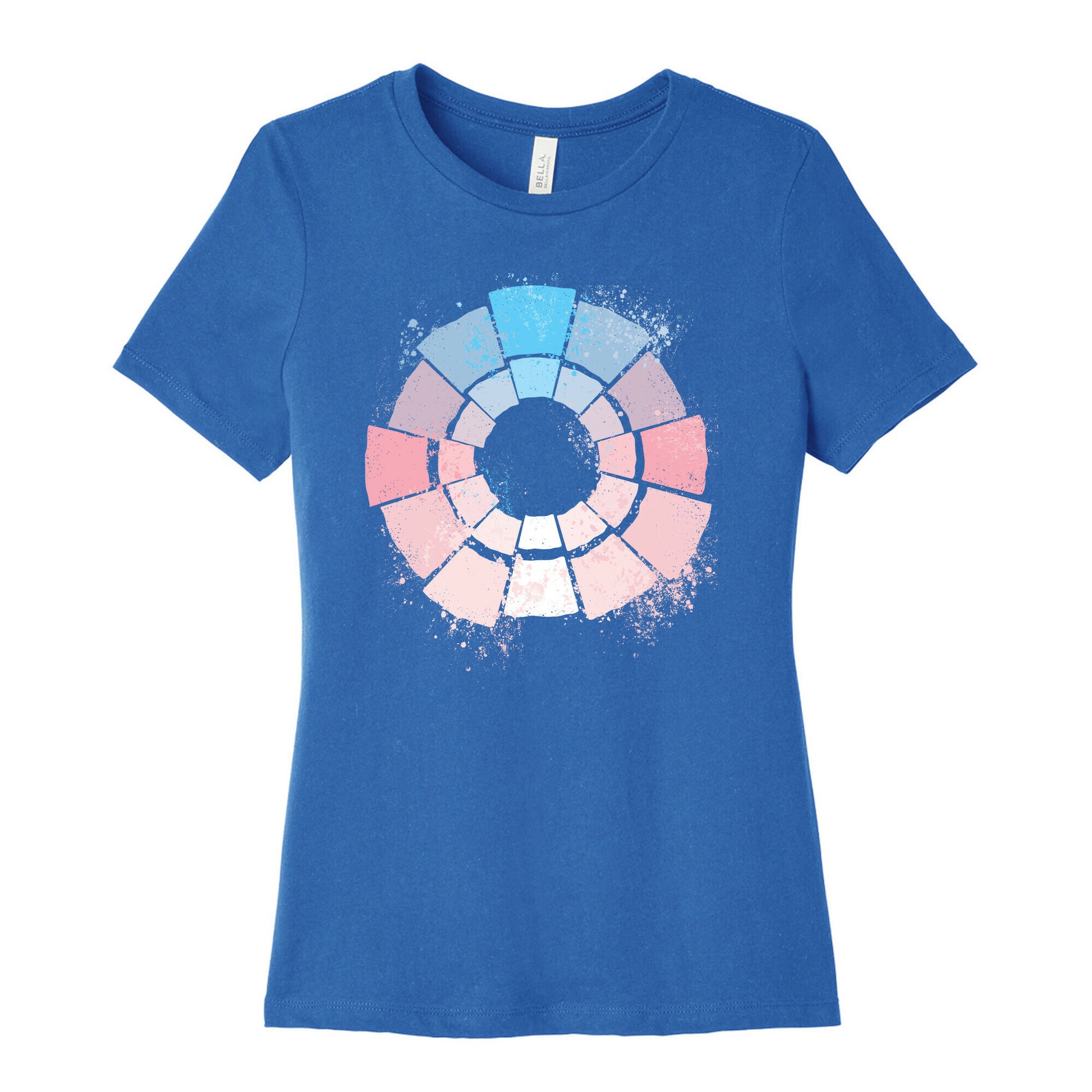 Trans Pride Color Wheel Women's Cotton Tee