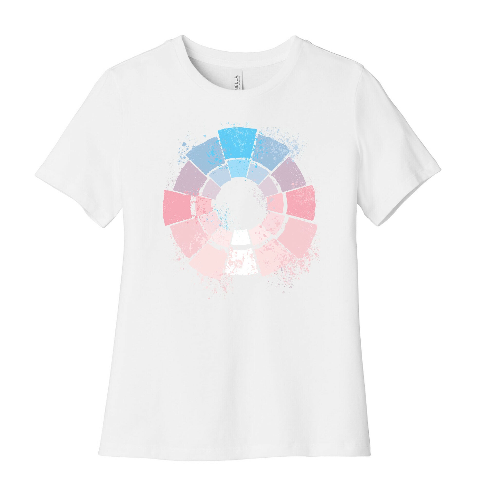 Trans Pride Color Wheel Women's Cotton Tee