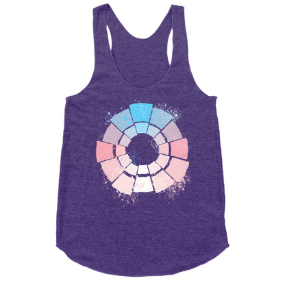 Trans Pride Color Wheel Racerback Tank