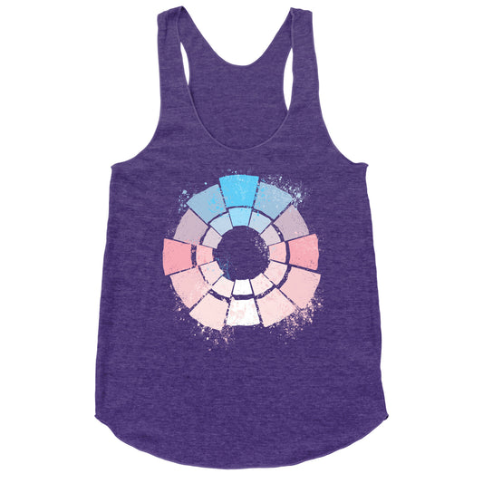 Trans Pride Color Wheel Racerback Tank