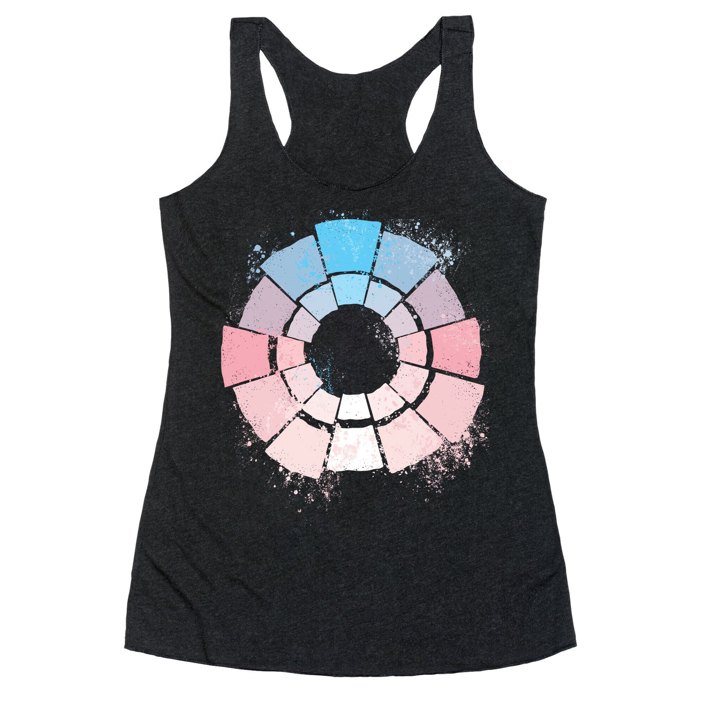 Trans Pride Color Wheel Racerback Tank