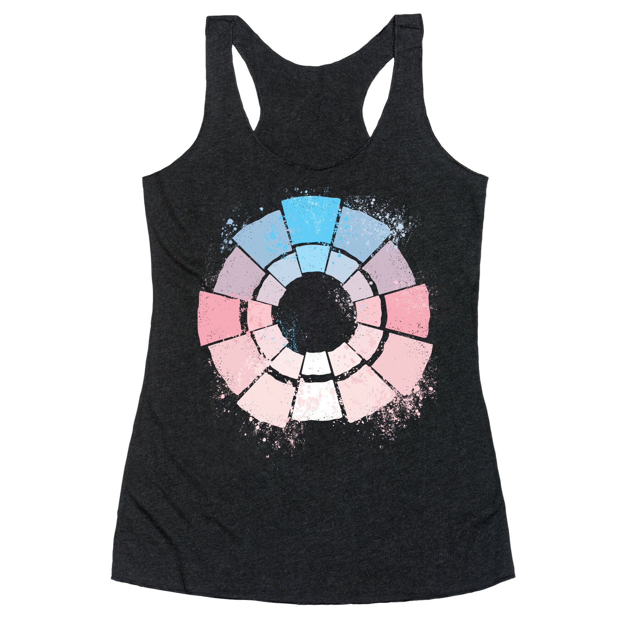 Trans Pride Color Wheel Racerback Tank