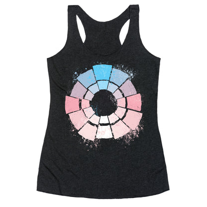 Trans Pride Color Wheel Racerback Tank