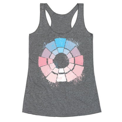 Trans Pride Color Wheel Racerback Tank