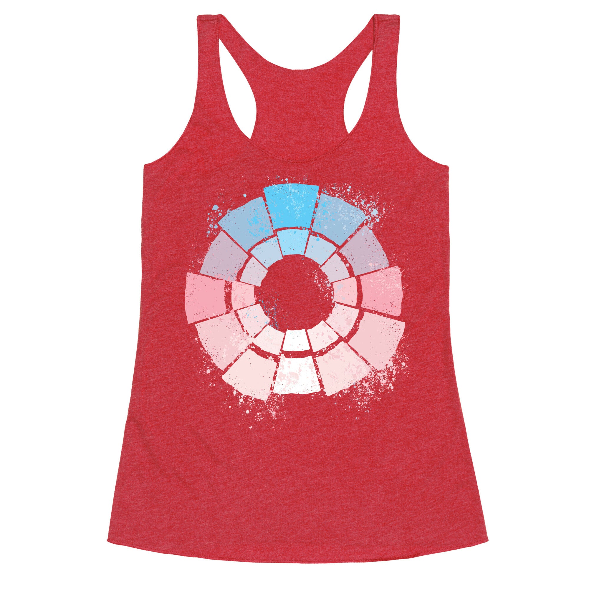 Trans Pride Color Wheel Racerback Tank