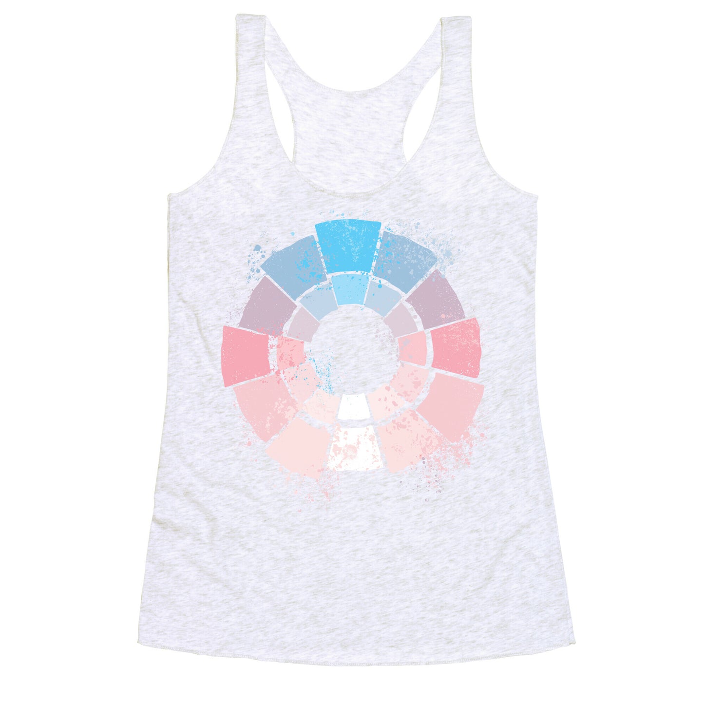 Trans Pride Color Wheel Racerback Tank