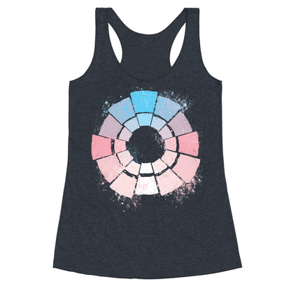 Trans Pride Color Wheel Racerback Tank