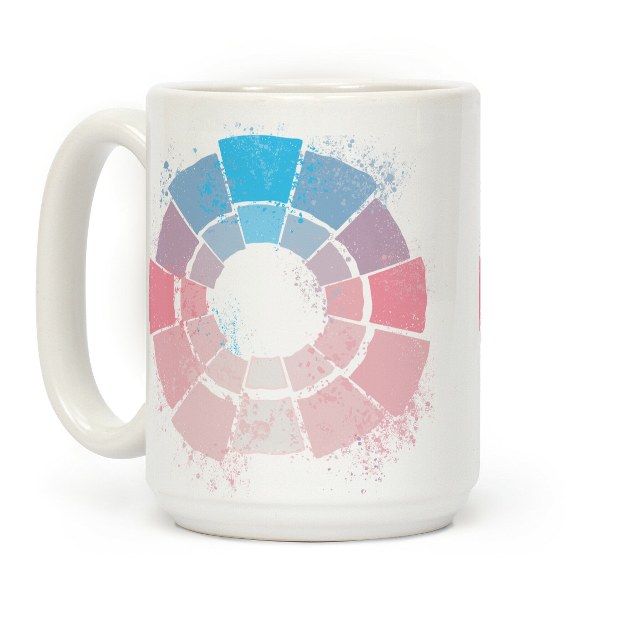 Trans Pride Color Wheel Coffee Mug