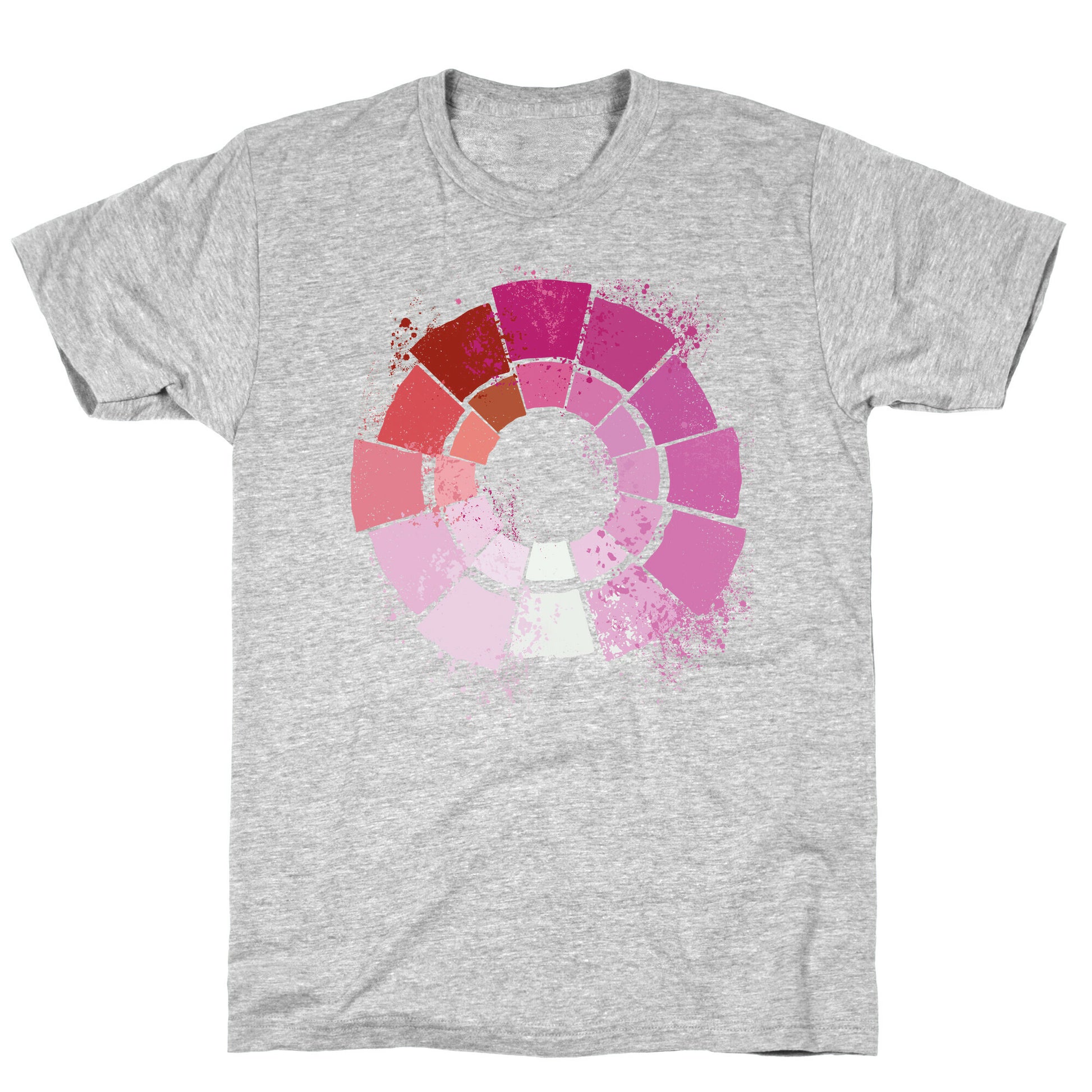 Lesbian Pride Color Wheel T-Shirt