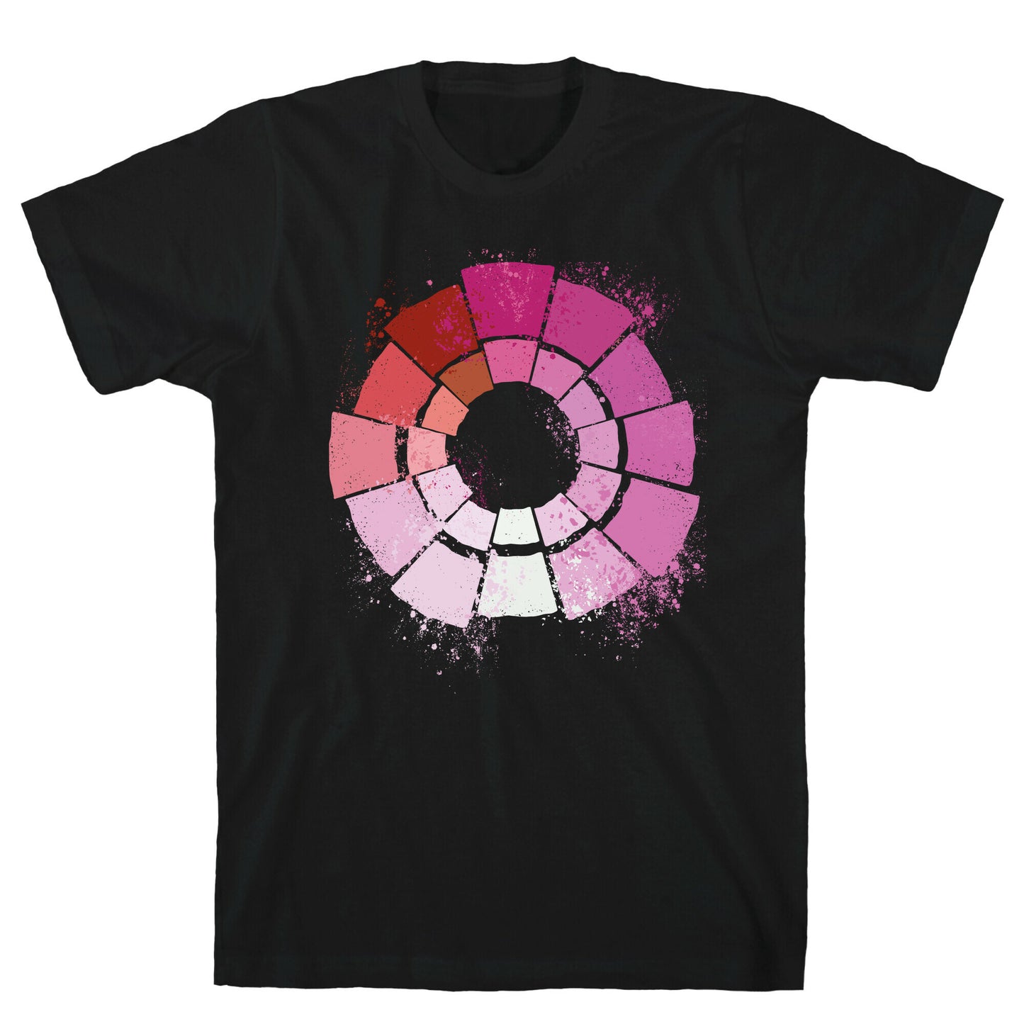 Lesbian Pride Color Wheel T-Shirt