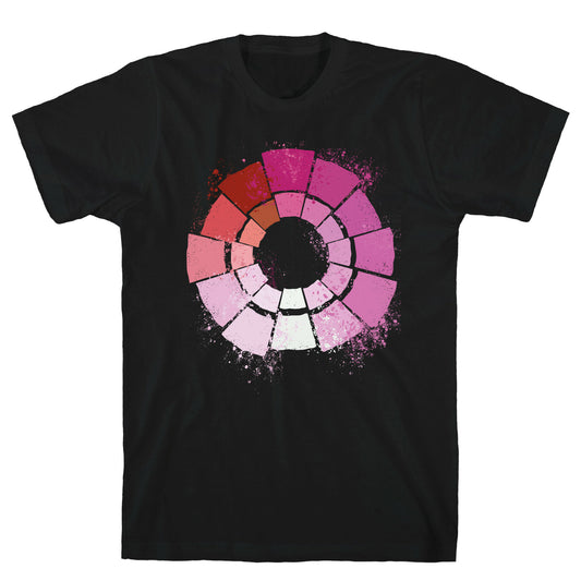 Lesbian Pride Color Wheel T-Shirt