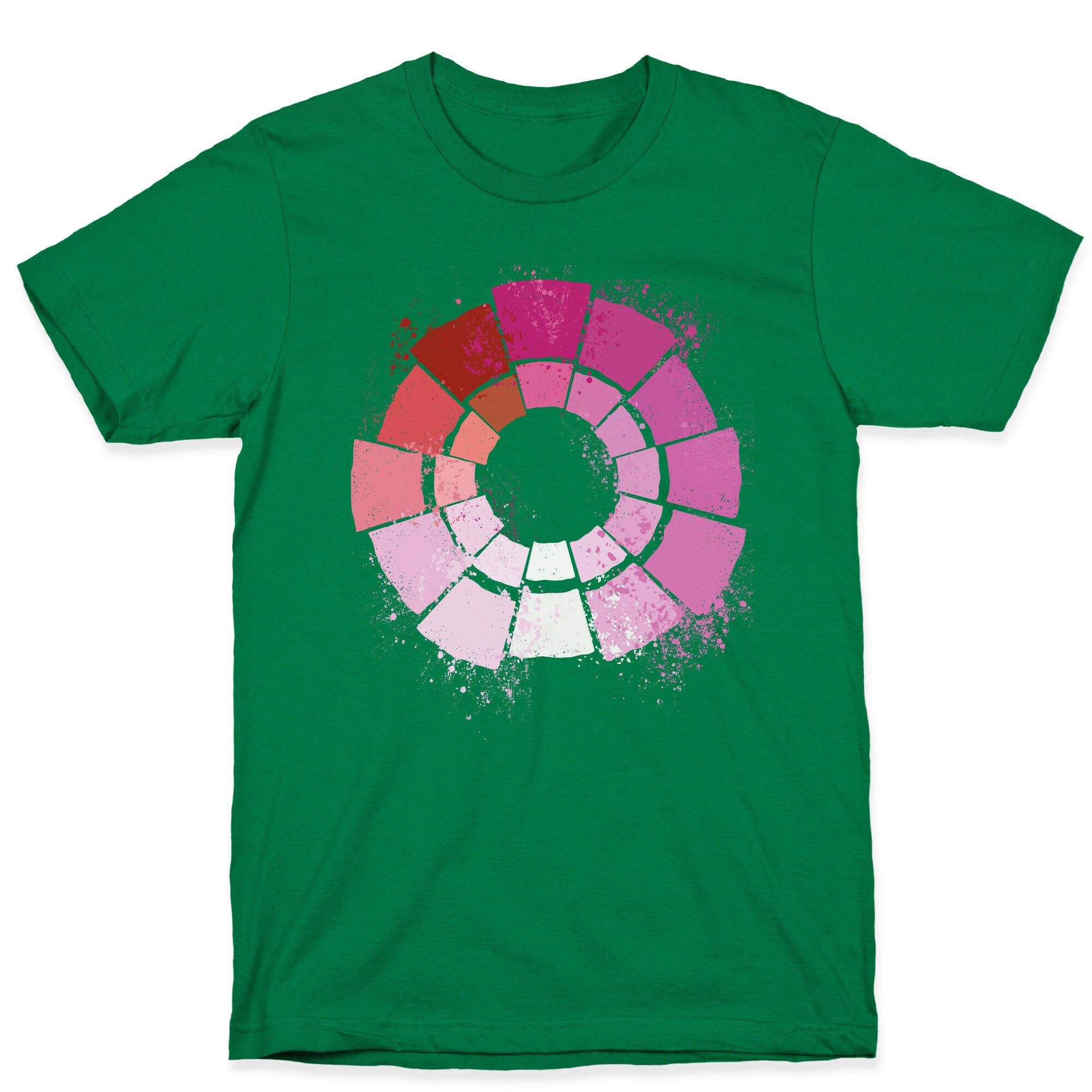 Lesbian Pride Color Wheel T-Shirt