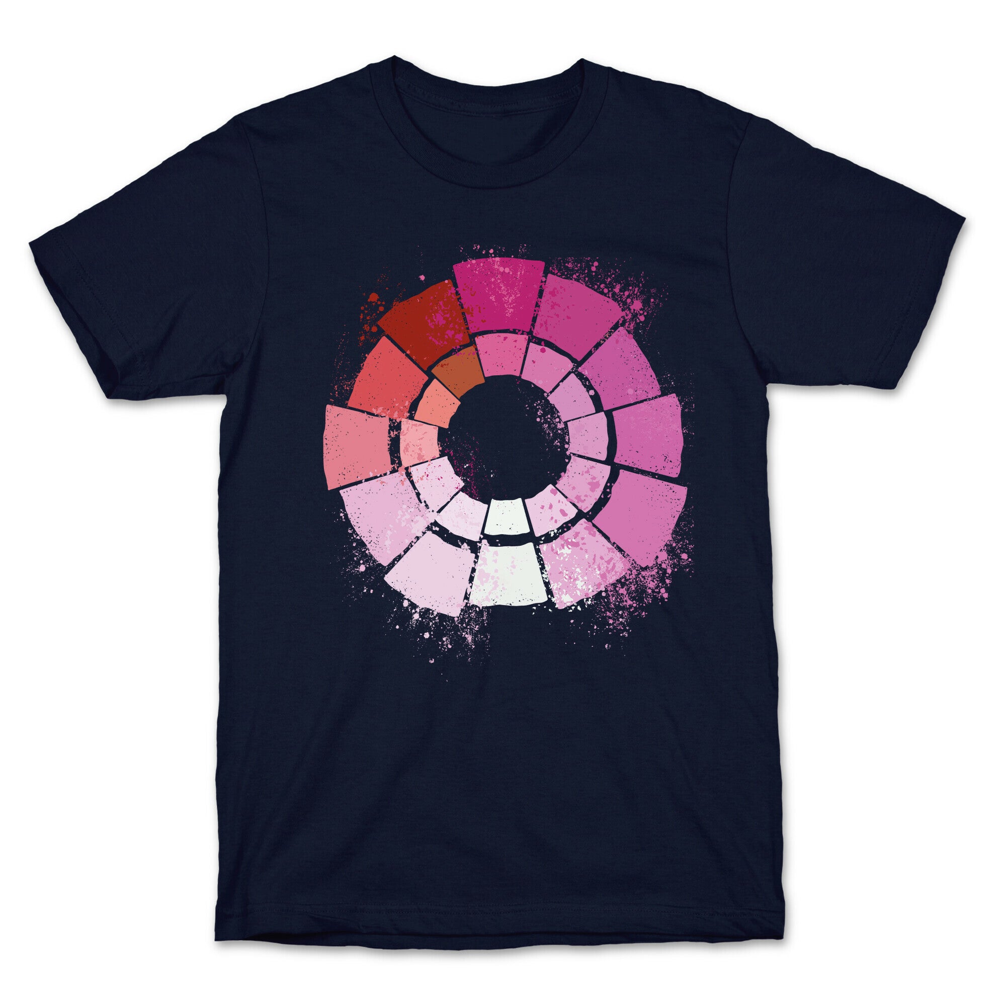 Lesbian Pride Color Wheel T-Shirt