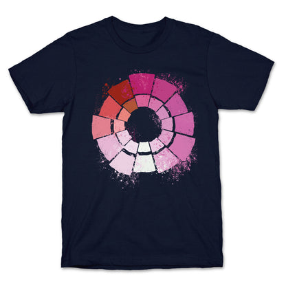 Lesbian Pride Color Wheel T-Shirt