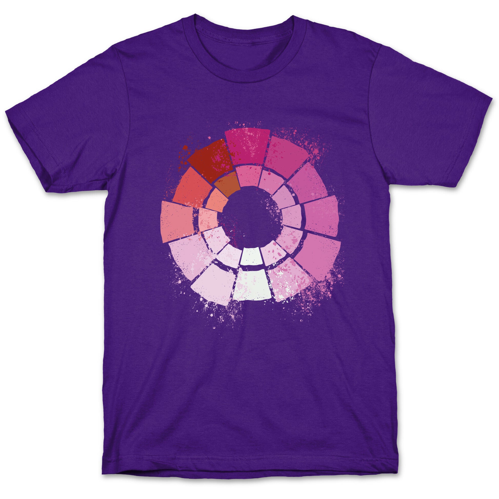 Lesbian Pride Color Wheel T-Shirt